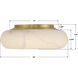 Acme 1 Light 16 inch Aged Brass Flush Ceiling Light