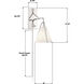 Fulton 18 inch 60.00 watt Polished Nickel Task Sconce Wall Light