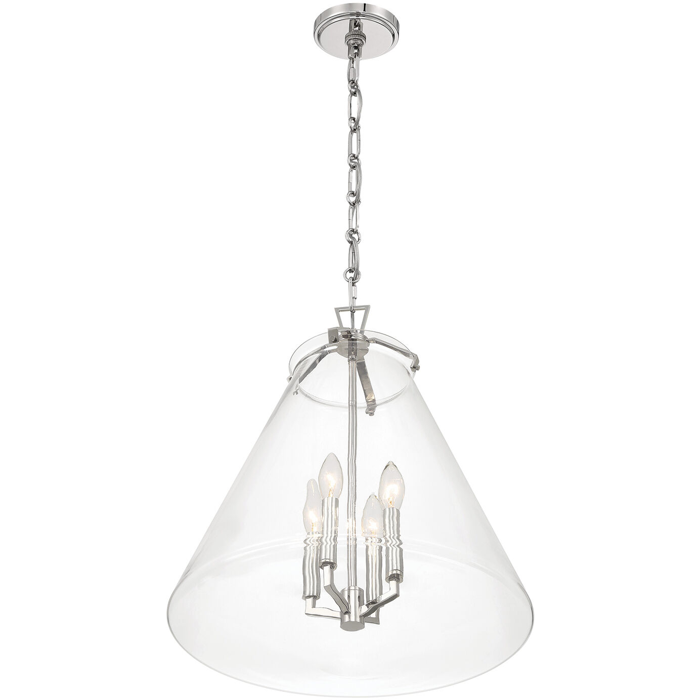 Voss Pendant Ceiling Light in Polished Nickel