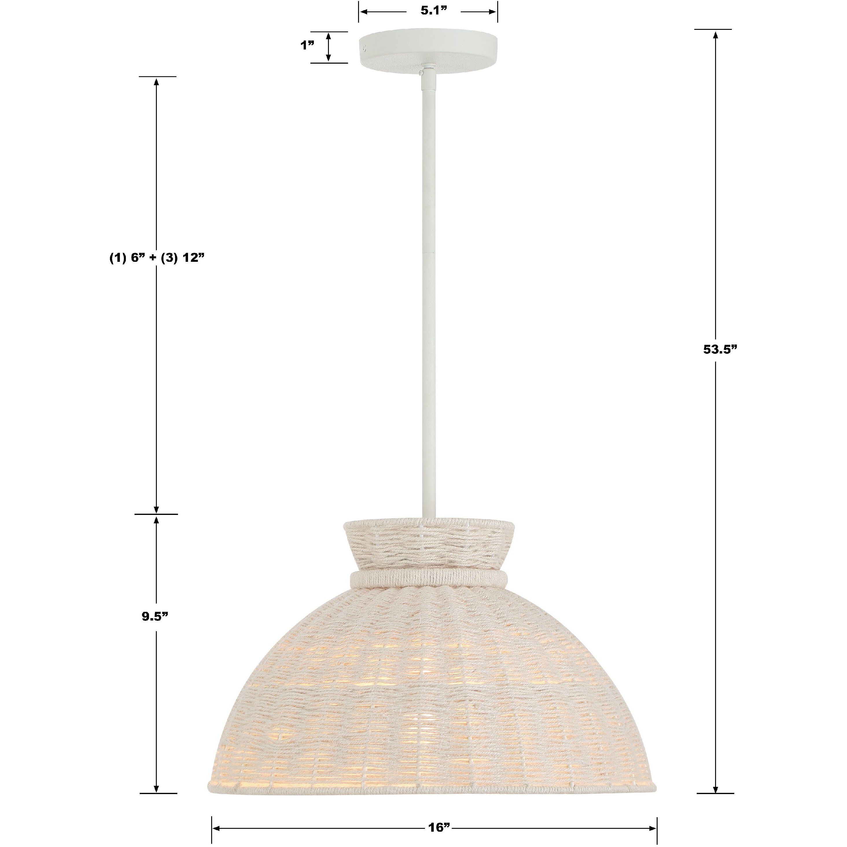 Reese 1 Light 16 inch Matte White Mini Chandelier Ceiling Light