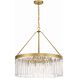 Emory 8 Light 24 inch Modern Gold Chandelier Ceiling Light