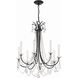 Karrington 8 Light 26 inch Matte Black Chandelier Ceiling Light