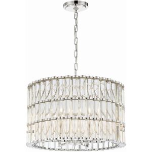 Elliot 6 Light 22.5 inch Polished Nickel Chandelier Ceiling Light