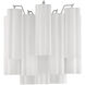 Addis Wall Sconce Wall Light in Tronchi Glass White