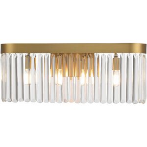 Emory 4 Light 24 inch Modern Gold Bathroom Vanity Wall Light