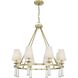 Baxter 8 Light 31.5 inch Aged Brass Chandelier Ceiling Light
