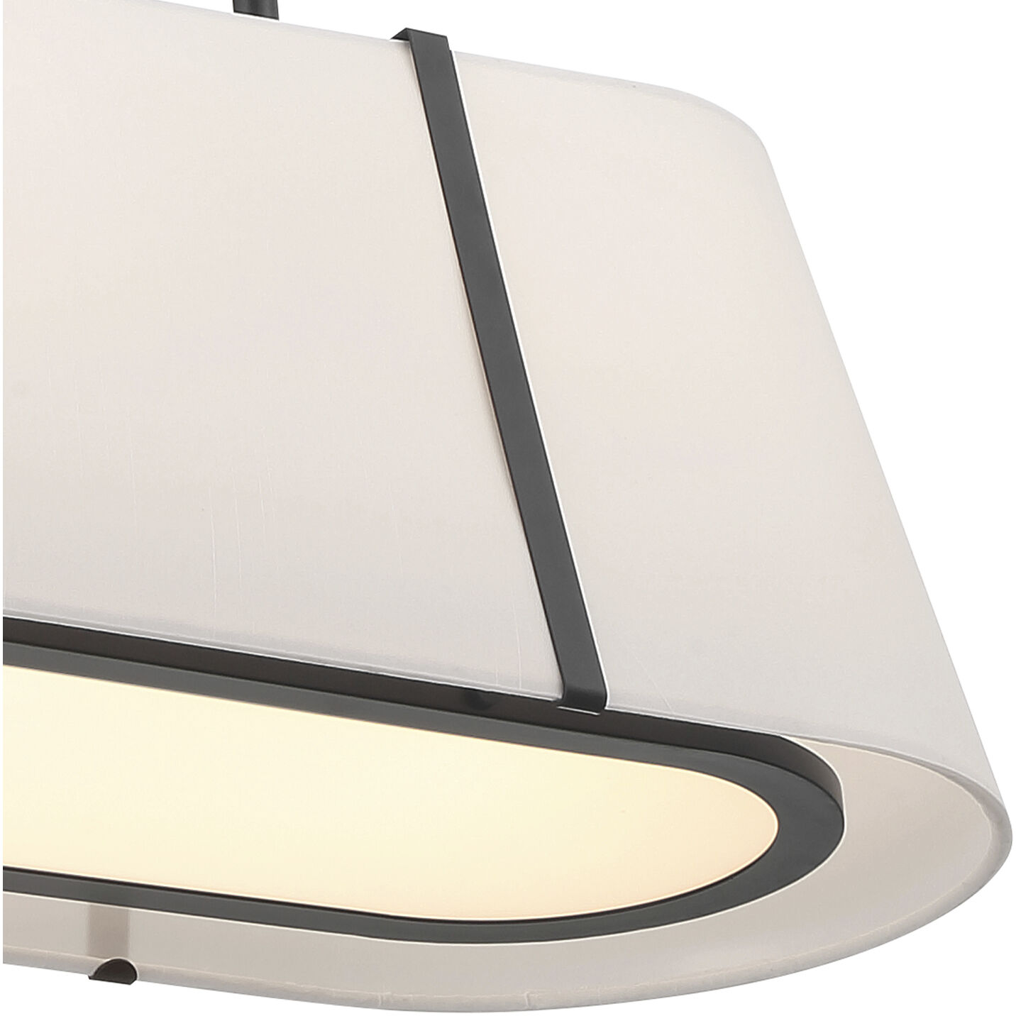 Fulton 4 Light 41.75 inch Black Linear Chandelier Ceiling Light