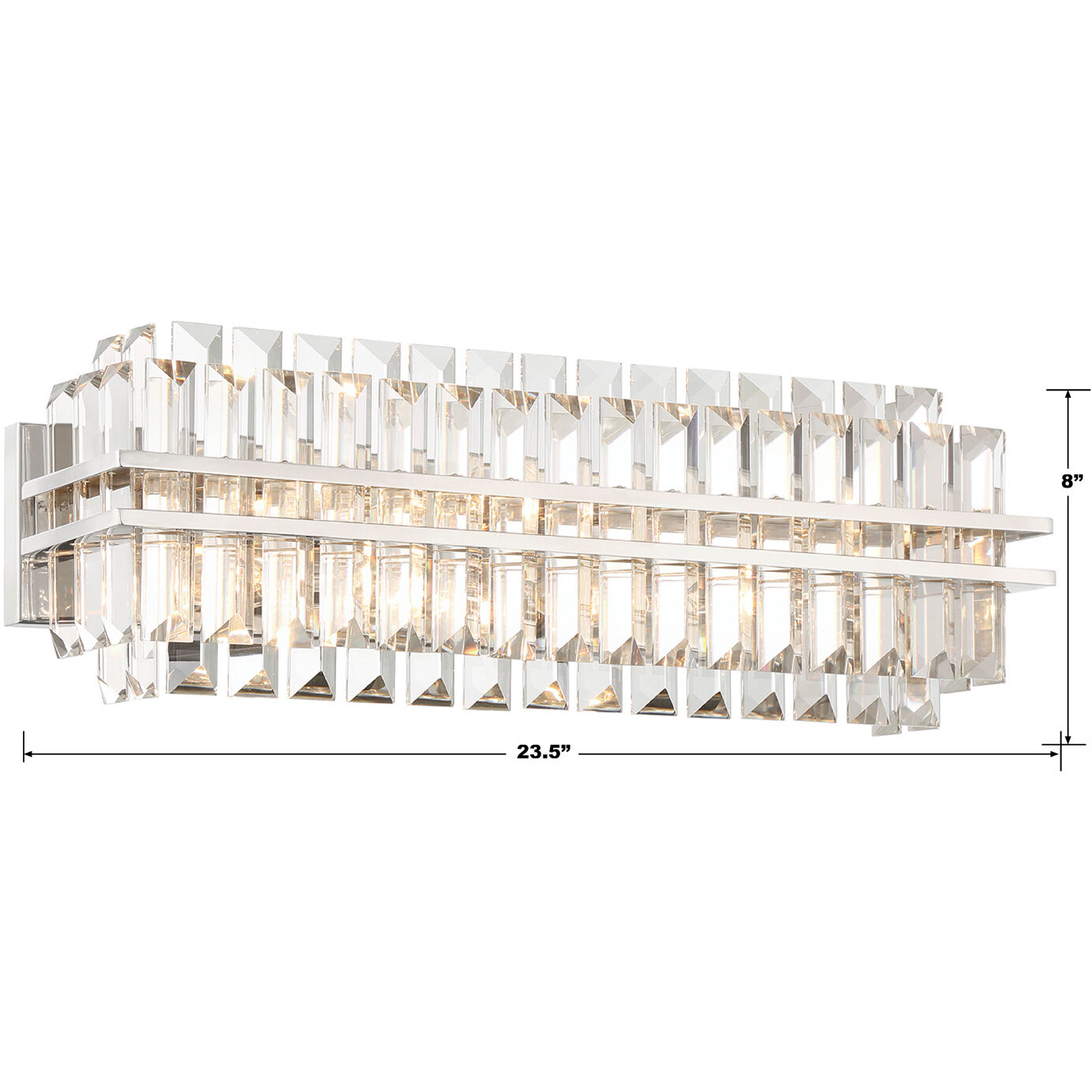 Hayes Sconce Wall Light in Polished Nickel