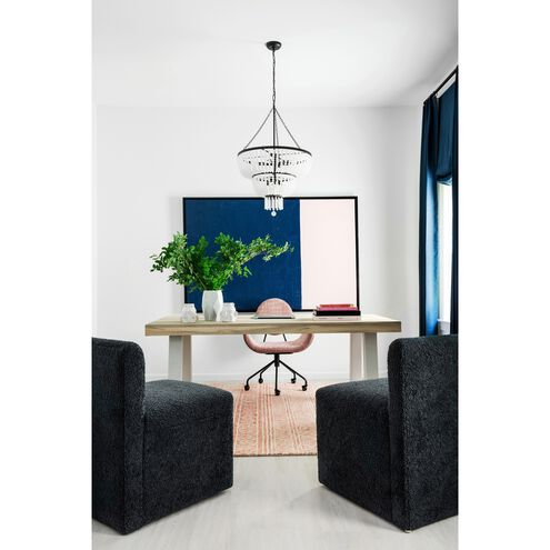 Rylee 8 Light 24.75 inch Matte Black Chandelier Ceiling Light