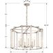 Carson 6 Light 28 inch Polished Nickel Chandelier Ceiling Light