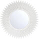 Broche 30 X 30 inch Matte White Mirror