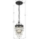 Calypso 1 Light 7.25 inch Matte Black Mini Pendant Ceiling Light