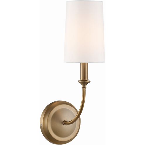 Sylvan 1 Light 4.75 inch Vibrant Gold Sconce Wall Light