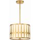 Royston 3 Light 15 inch Antique Gold Mini Chandelier Ceiling Light