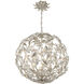 Marselle 6 Light 22 inch Antique Silver Chandelier Ceiling Light