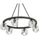 Aragon 6 Light 24 inch Matte Black Chandelier Ceiling Light