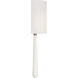 Jori Bath Wall Light in Aged Brass and Matte White