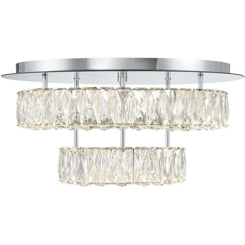 Kinsley 1 Light 20 inch Polished Chrome Flush Mount Ceiling Light