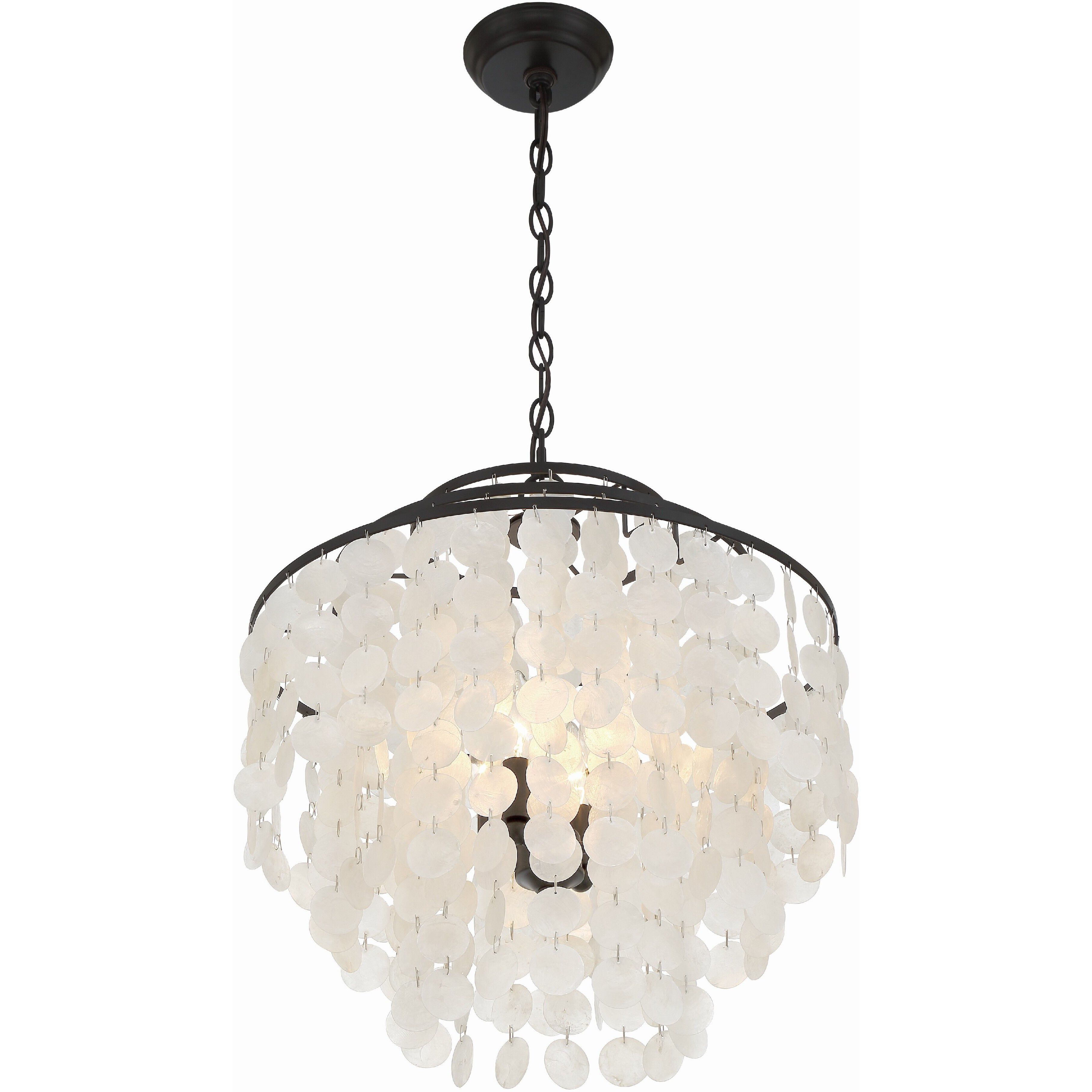 Brielle 4 Light 18 inch Dark Bronze Chandelier Ceiling Light