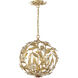 Marselle 4 Light 16.5 inch Antique Gold Mini Pendant Ceiling Light