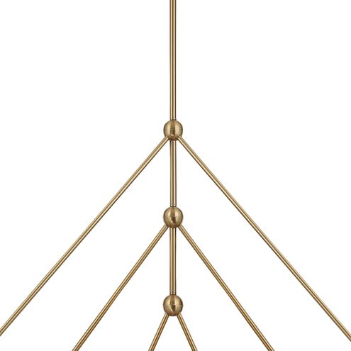Omni 6 Light 46.5 inch Aged Brass Chandelier Ceiling Light