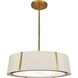 Fulton 6 Light 24 inch Antique Gold Pendant Ceiling Light