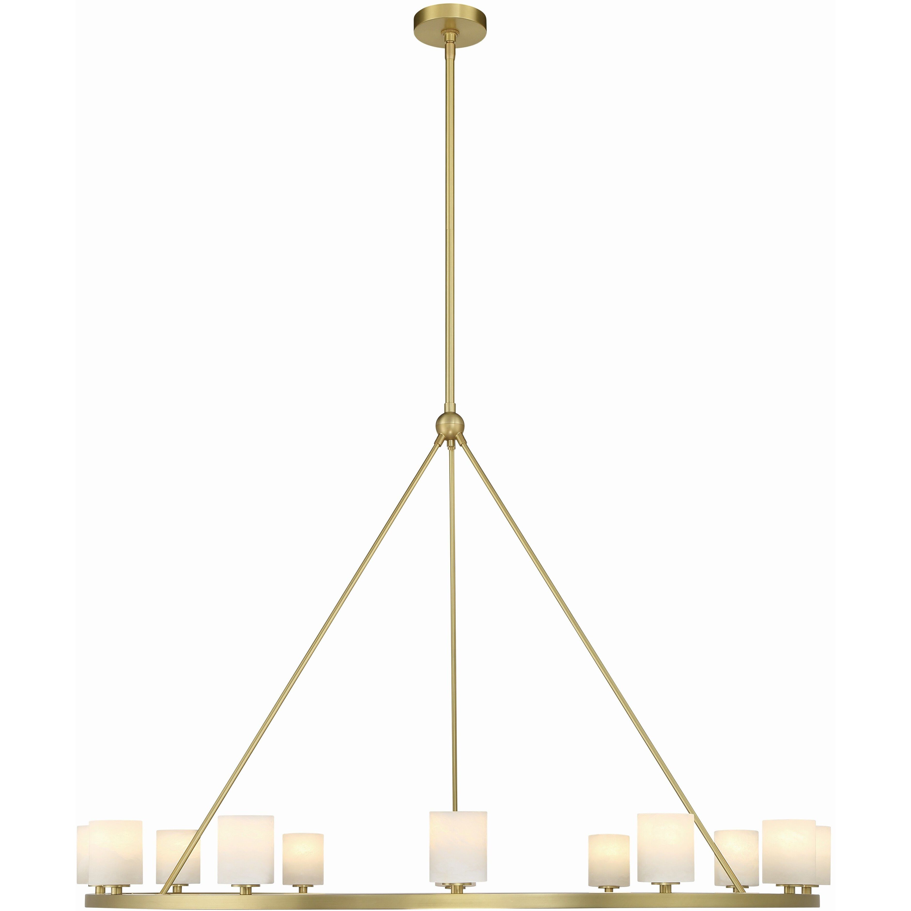 Aragon 12 Light 46.75 inch Soft Brass Chandelier Ceiling Light