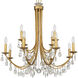 Bridgehampton 12 Light 32 inch Antique Gold Chandelier Ceiling Light in Clear Hand Cut