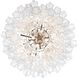 Addis 12 Light 26.75 inch Polished Chrome Chandelier Ceiling Light in Tronchi Glass Clear
