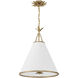 Broche 4 Light 18 inch Antique Gold Pendant Ceiling Light