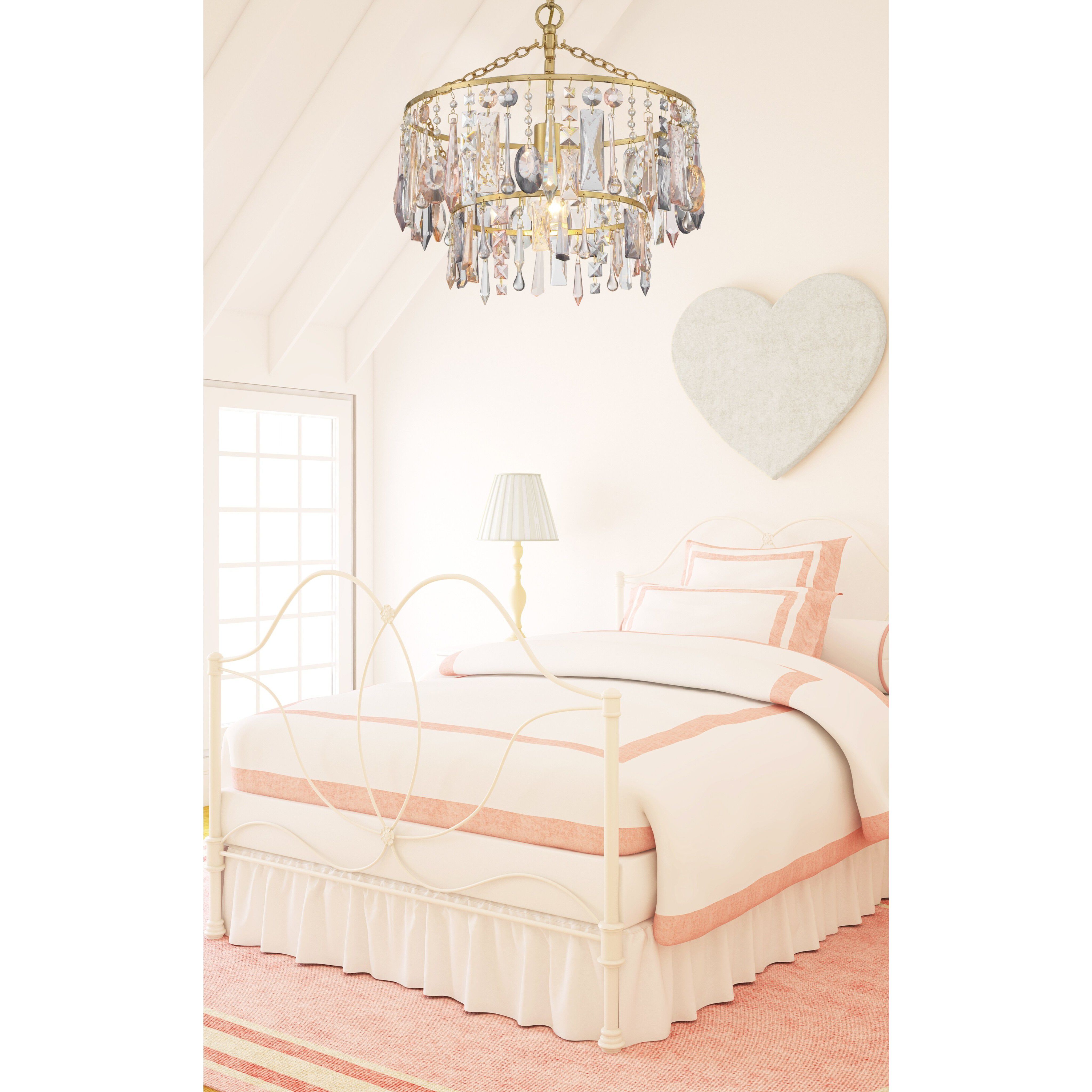 Elsa 1 Light 15 inch Antique Gold Chandelier Ceiling Light