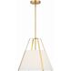 Fulton 3 Light 20 inch Antique Gold Pendant Ceiling Light