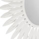Broche 20 X 20 inch Matte White Wall Mirror