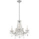 Maria Theresa 5 Light 20 inch Polished Chrome Chandelier Ceiling Light in Clear Hand Cut