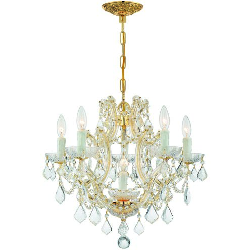 Maria Theresa 6 Light 20 inch Gold Chandelier Ceiling Light in Clear Spectra