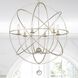 Solaris 6 Light 28.5 inch Olde Silver Chandelier Ceiling Light