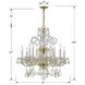 Traditional Crystal 8 Light 27 inch Polished Brass Chandelier Ceiling Light in Clear Spectra