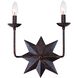 Astro 2 Light 13 inch English Bronze Sconce Wall Light