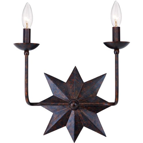 Astro 2 Light 13 inch English Bronze Sconce Wall Light