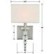 Clover Sconce Wall Light in Brushed Nickel
