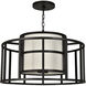Hulton 5 Light 25 inch Matte Black Lantern Candelier Ceiling Light, Brian Patrick Flynn