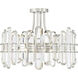 Bolton 4 Light 20.75 inch Polished Nickel Semi Flush Ceiling Light
