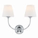 Sylvan Bath Wall Light in Polished Chrome