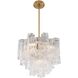 Addis 4 Light 17.75 inch Aged Brass Mini Chandelier Ceiling Light in Clear