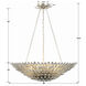 Broche 8 Light 30 inch Antique Silver Chandelier Ceiling Light