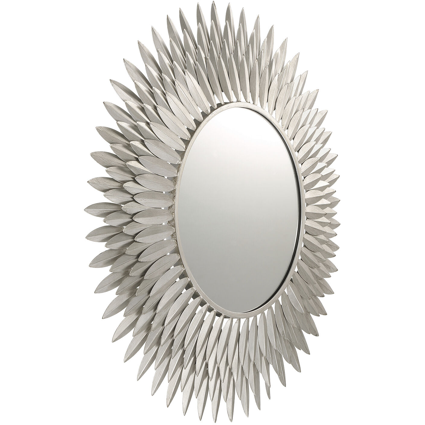 Broche 30 X 30 inch Antique Silver Mirror
