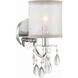 Hampton 1 Light 5.5 inch Polished Chrome Sconce Wall Light