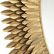Broche 46.75 X 46.75 inch Antique Gold Mirror