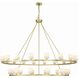 Aragon 30 Light 58.75 inch Soft Brass Chandelier Ceiling Light