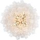 Addis 12 Light 26.75 inch Aged Brass Chandelier Ceiling Light in Tronchi Glass White